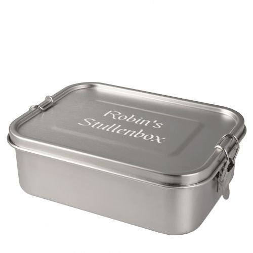 Lunch Box en Acier inoxydable personnalisable 19,5x14,5x6,5cm - 1200ml
