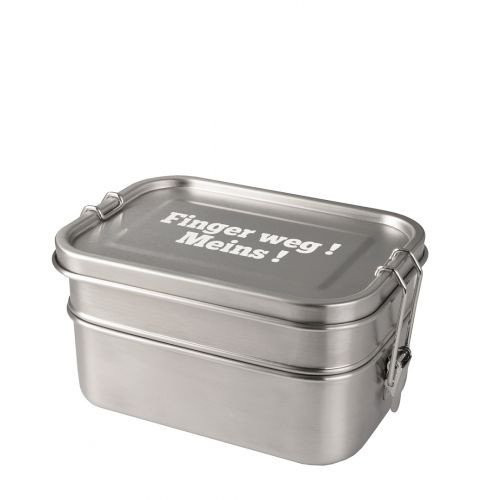Lunch Box en Acier inoxydable personnalisable à deux étages 17x12 x 9,1 cm - 1340ml