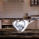 Coeur en verre Taille M - Gravure 2D