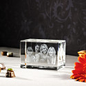 MEGA bloc de verre photo 3D (1-6 Personnes)