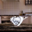 Coeur en verre Taille  M - Gravure 2D