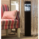 Colonne lumineuse à LED pour bloc de verre Big Block Portrait, série "Pecan Black Brown"