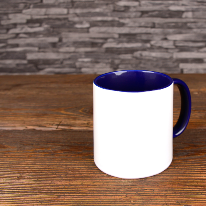 mug photo bleu foncé